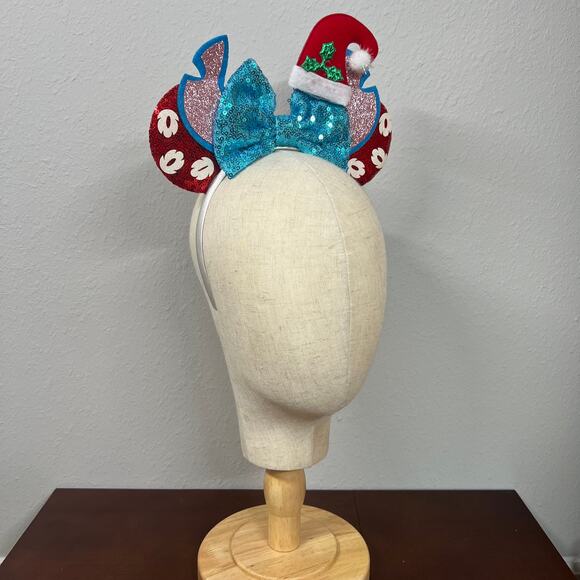 Santa Stitch Minnie Ears | Disney’s Lilo and Stitch-Inspired Christmas Ears - Picture 5 of 5